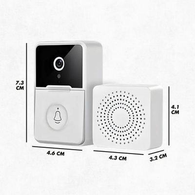 Campainha C- Câmera Wifi S Fio Inteligente Interfone C áudio