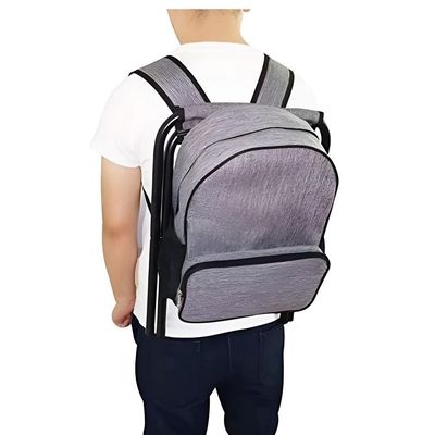 Bolsa Térmica Com Assento Dobrável Portátil Praticidade E Conforto Para Qualquer Ocasião Cinza