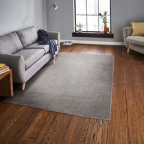 Tapete Para Sala Realce Liso 51 Cinza 1,00x1,50m