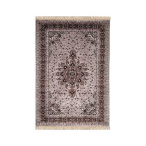 Tapete Para Sala Belga Bruxelas 5 Cinza 1,00x1,40m - Edantex