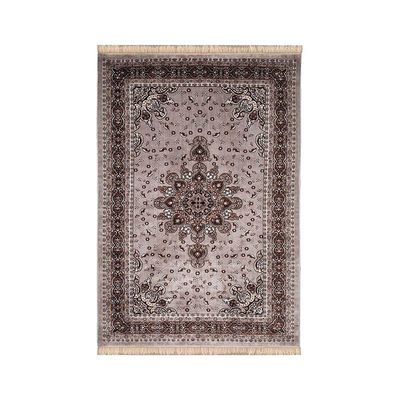 Tapete Para Sala Belga Bruxelas 5 Cinza 1,00x1,40m - Edantex