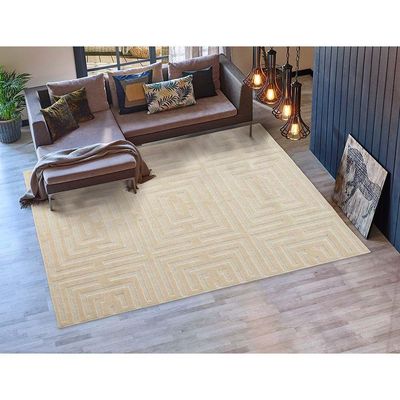 Tapete Para Sala Realce Eden 60 Areia 1,50x2,00m