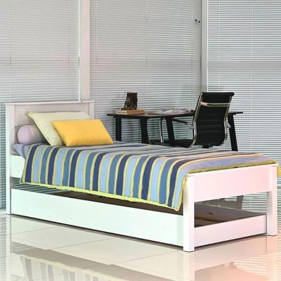 Cama Solteiro Ditália Cama Auxiliar Cm-22 Cm-23 Branco