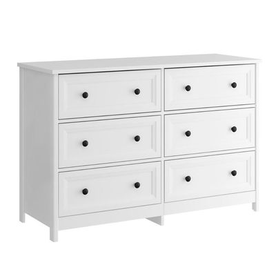 Cômoda 6 Gavetas Com Divisoria Ditália Dm-217 Branco