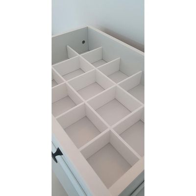 Cômoda 6 Gavetas Com Divisoria Ditália Dm-217 Branco