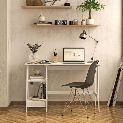 Mesa Escritório Escrivaninha Ditália Mc-190 Branco