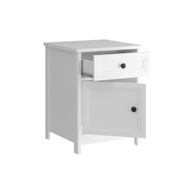 Mesa De Cabeceira Ditália 1 Gaveta 1 Porta Dm-114 Branco