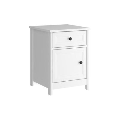 Mesa De Cabeceira Ditália Conjunto Com 2 Unidades Dm-114 Branco