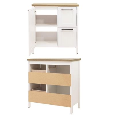 Aparador Buffet Ditália Com Tampo + Espelho Bn-01 Branco