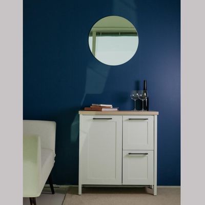 Aparador Buffet Ditália Com Tampo + Espelho Bn-01 Branco