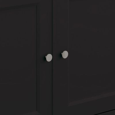 Aparador Buffet Ditália 4 Portas 4 Gavetas R-626 Preto