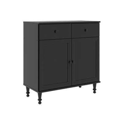 Aparador Buffet Ditália 2 Gav 2 Portas 2 Unidades R-629 Preto