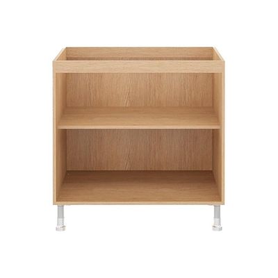 Balcão Cozinha Ditália Aspen 2 Portas Com Tampo Cd-102 Carvalho Branco