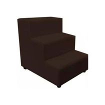 Escada Escadinha Pet Cachorro 3 Degraus Rampa Suede Grace Marrom