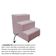 Escada Escadinha Pet Cachorro 3 Degraus Rampa Suede Grace Rosê