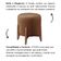 Puff Banqueta Decorativo Redondo Sala Estar Marrocos Suede capuccino
