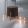 Puff Banqueta Decorativo Redondo Sala Estar Marrocos Suede Marrom