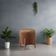 Puff Banqueta Decorativo Redondo Sala Estar Marrocos Suede capuccino