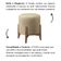 Puff Banqueta Decorativo Redondo Sala Estar Marrocos Suede Bege