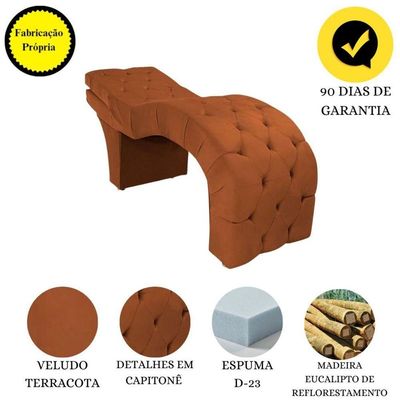 Maca Para Estética Facial Cílios Sobrancelhas Veludo Maíra terracota