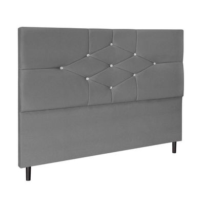 Cabeceira Cama Box Queen 195 Cm Camboriú Cinza