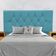 Cabeceira Solteiro Cama Box Estofada 90 Cm Suede Lisboa Azul Turquesa