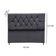 Cabeceira Cama Box Solteiro 90 Cm Geovana Suede Cinza Escuro