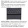 Cabeceira Cama Box Solteiro 90 Cm Geovana Suede Cinza Escuro
