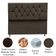 Cabeceira Para Cama Box Estofada Casal 140 Cm Suede Isabela Marrom