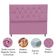 Cabeceira Estofada Cama Box Solteirão 100 Cm Suede Ayla Rosa