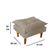 Poltrona Decorativa Sala De Estar Quarto Leitura Azera Suede Bege Escuro