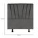 Cabeceira Estofada Cama Box Solteiro 100 Cm Louise Suede Cinza