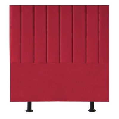 Cabeceira Estofada Cama Solteiro 90 Cm Sophia Carla Suede Vermelho