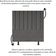 Cabeceira Estofada Cama Box Casal 140 Cm Sophia Carla Suede Cinza Escuro