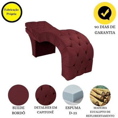 Maca Para Estética Facial Cílios Sobrancelhas Suede Maíra Bordô