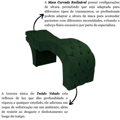 Maca Para Estética Facial Cílios Sobrancelhas Veludo Maíra Verde