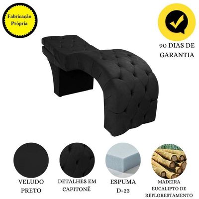 Maca Para Estética Facial Cílios Sobrancelhas Veludo Maíra Preto