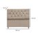 Cabeceira Cama Box Estofada Solteirão 100 Cm Suede Isabela Bege