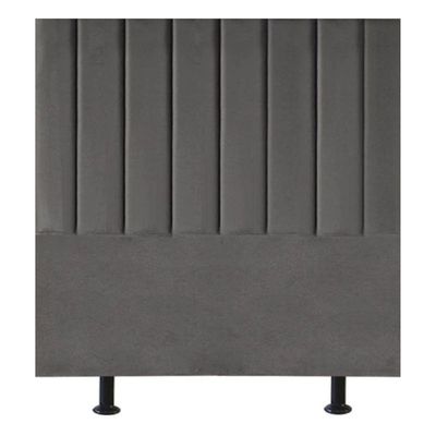Cabeceira De Cama Solteiro Box 100 Cm Karla Carla Suede Cinza Escuro