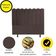 Cabeceira Nuvem Cama Box Casal 140 Cm Alanis Suede Marrom