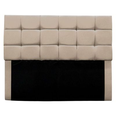 Cabeceira Cama Box Estofada Solteiro 90 Cm Bianca Suede Bege
