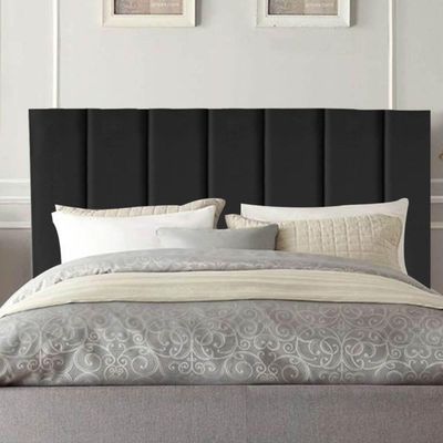 Cabeceira De Cama Solteiro Box 100 Cm Karla Carla Suede Preto