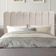 Cabeceira Nuvem Cama Box Casal 140 Cm Alanis Suede Bege