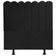 Cabeceira Nuvem Cama Box Solteiro 90 Cm Alanis Suede Preto