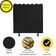 Cabeceira Nuvem Cama Box Solteiro 90 Cm Alanis Suede Preto