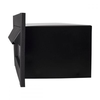 Caixa Correio Carta Luxo Hat Chapeu Preta Fosca 30 Cm Profundidade