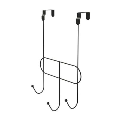 Cabide Multiuso De Porta 3 Ganchos - Stolf Preto