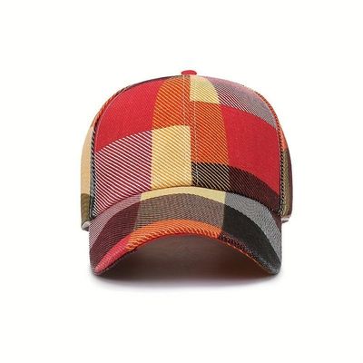 Boné De Beisebol Com Bloco De Cores, Chapéus Masculinos, Presentes Para Eles Vermelho
