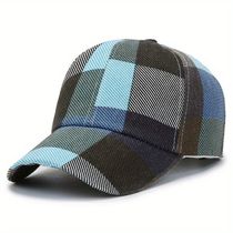 Boné De Beisebol Com Bloco De Cores, Chapéus Masculinos, Presentes Para Eles Azul