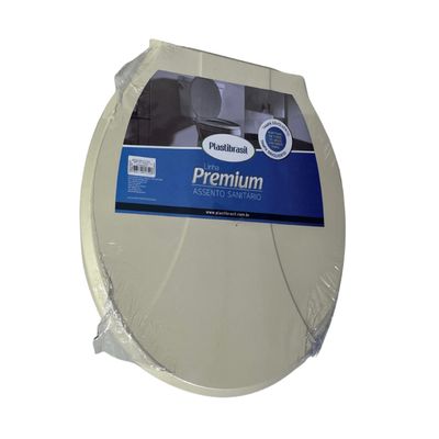 Assento Premium Para Vaso Sanitário Universal Oval Areia